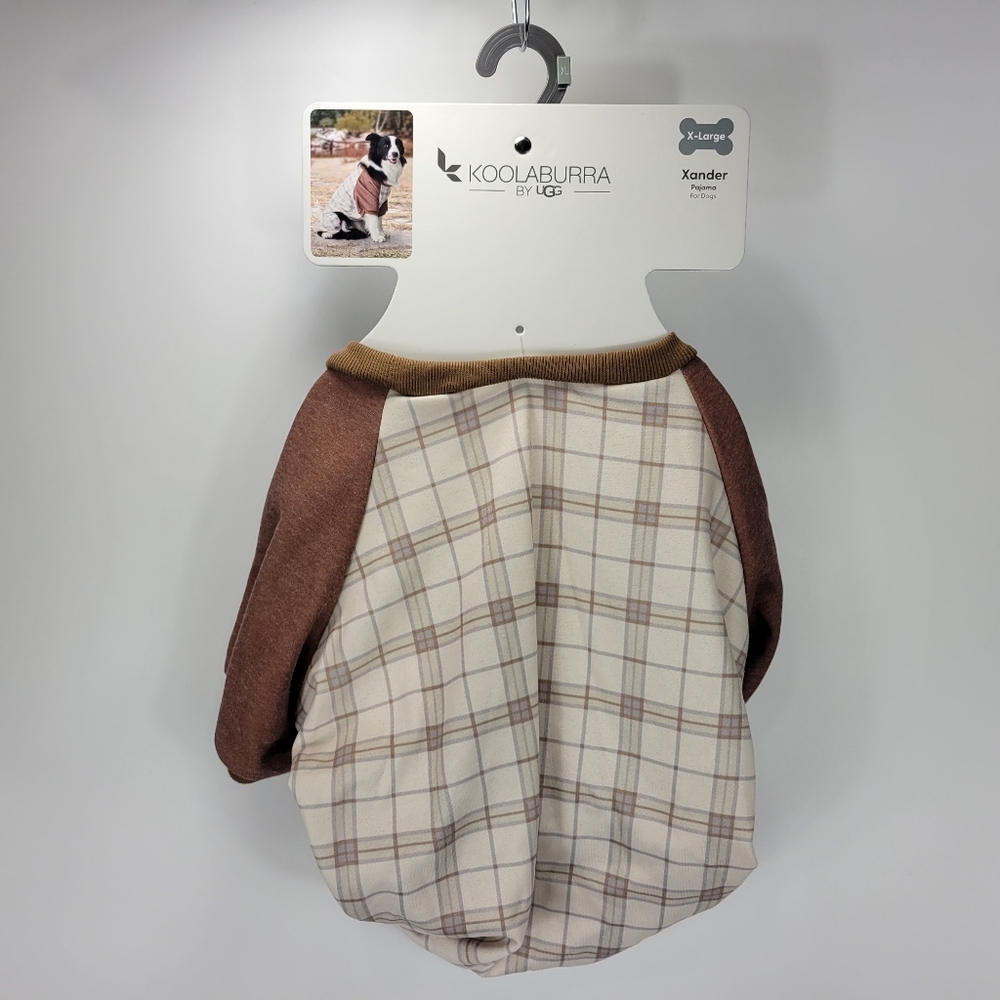 Koolaburra By Ugg Pet Dog Xander Amphora Plaid Pajama Fun Outfit Costume Size XL